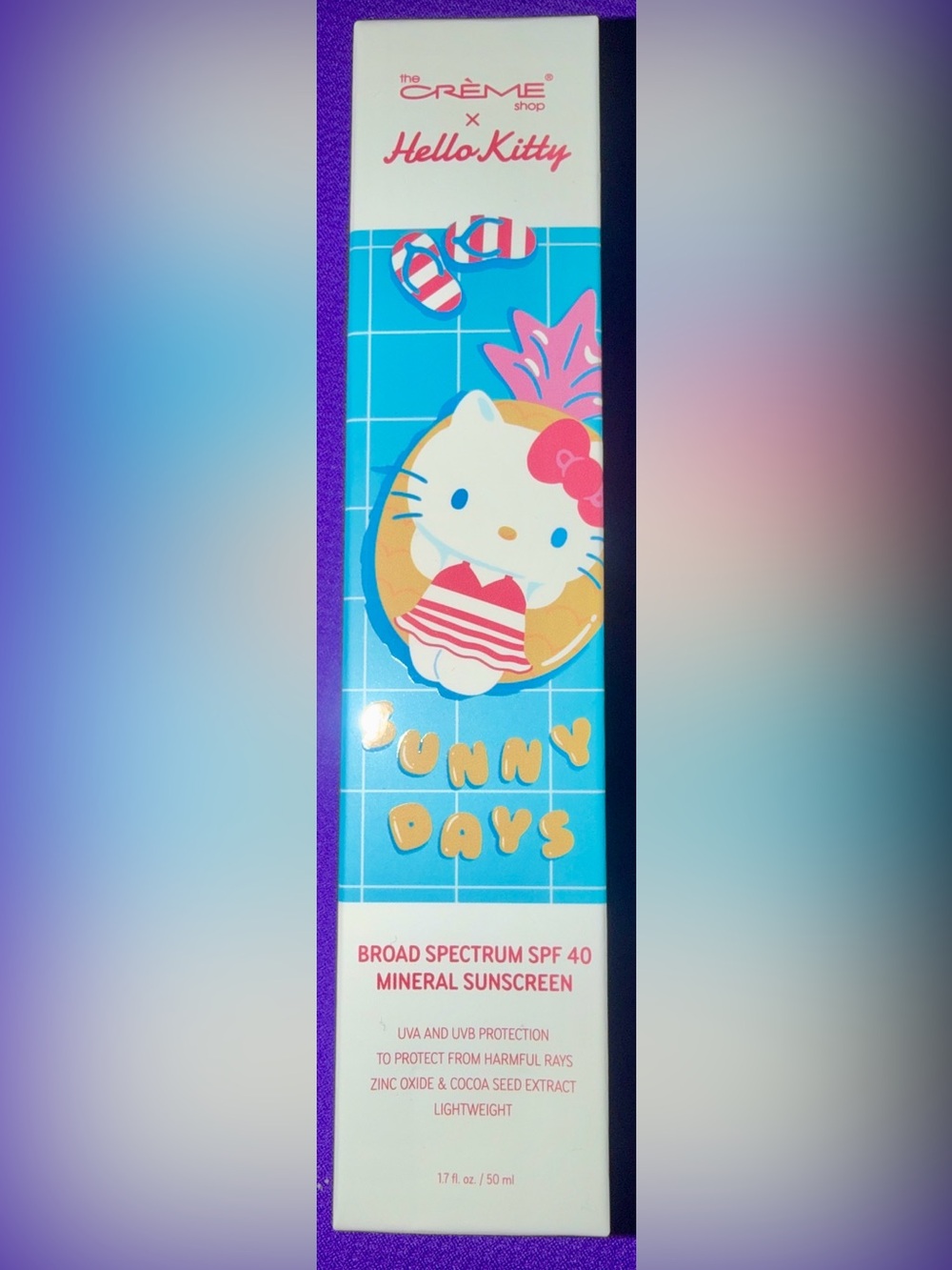 The Crème Shop x Hello Kitty Sunny Days SPF 40 Mineral Sunscreen - Blue